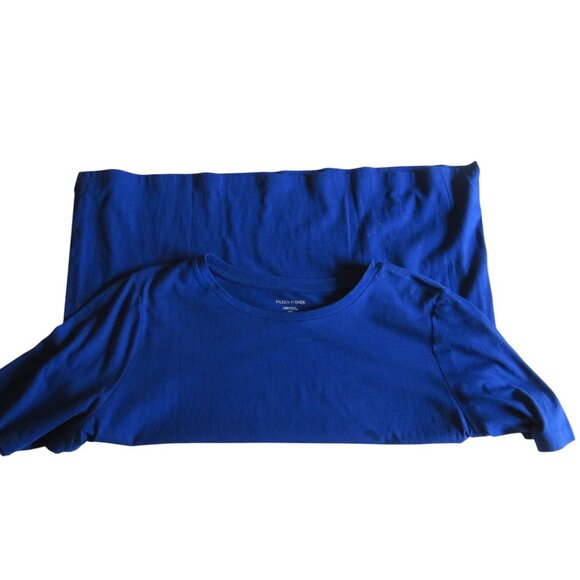 Eileen Fisher Light Weight Top, Size Large, Royal Blue - Very Good Pre-owned - Picture 6 of 8